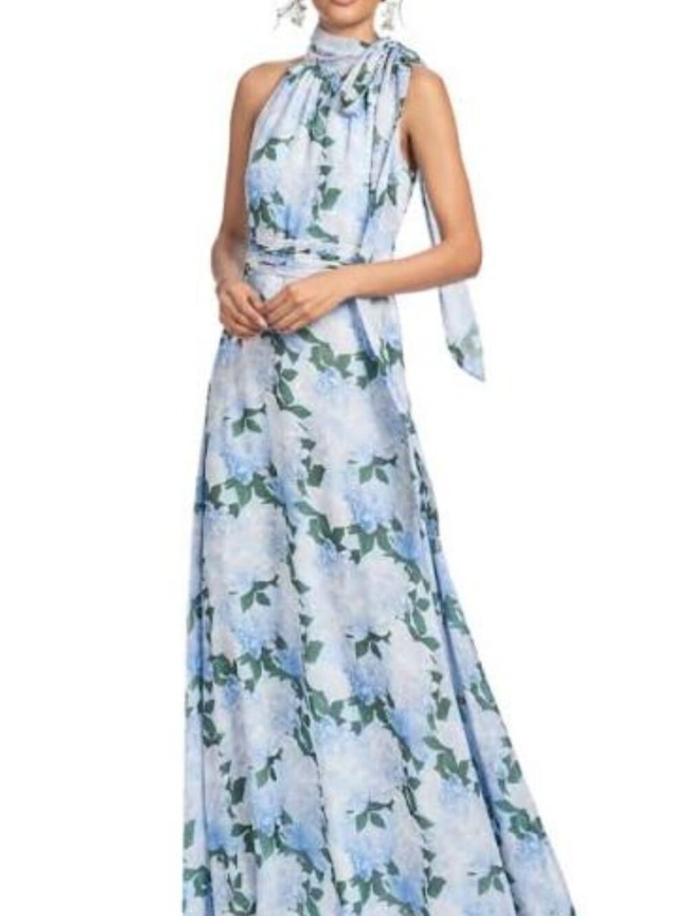SACHIN & BABI KAYLA GOWN - GLACIAL PEONIES US Size: 12